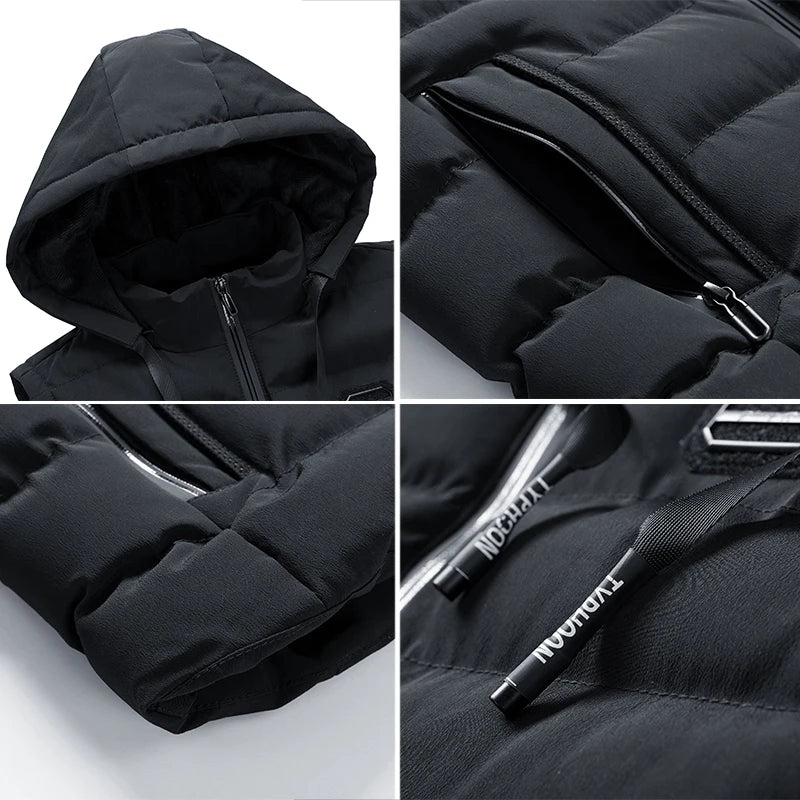 Gilet Uomo Senza Maniche con Cappuccio
