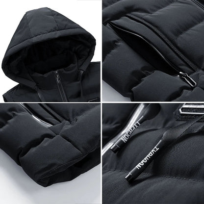 Gilet Uomo Senza Maniche con Cappuccio