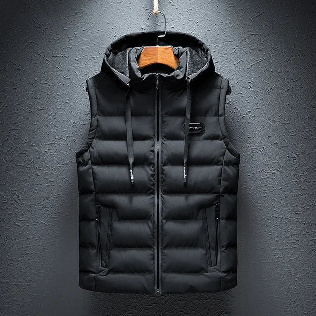 Gilet Uomo Senza Maniche con Cappuccio - Brentozzi