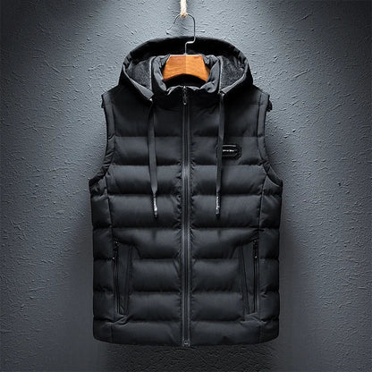 Gilet Uomo Senza Maniche con Cappuccio - Brentozzi