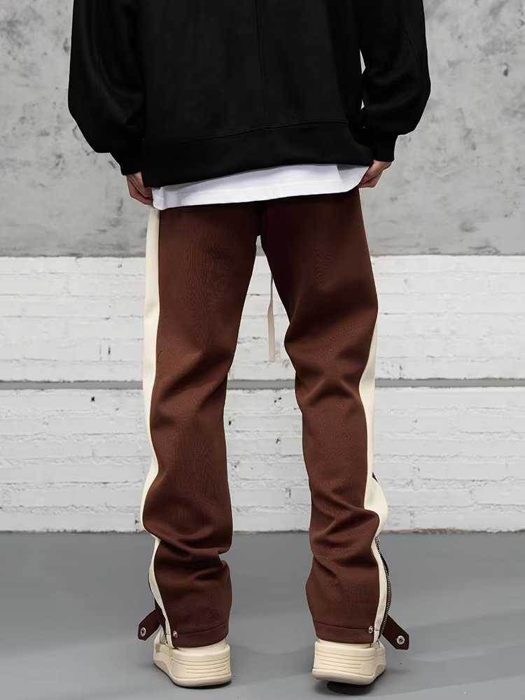 Hose mit geradem Bein – Kordelzug – Baumwolle – Retro-Trainingshose – Herrenhose-Chaps Herrenmode