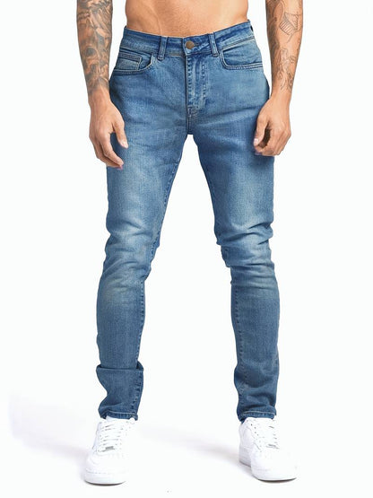 Jeans Uomo Slim Fit Streetstyle Casual Urbana