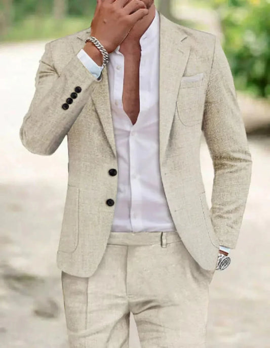 Completo Sposo Uomo Classico Due Bottoni Elegante - Brentozzi