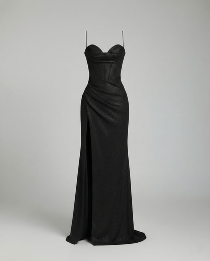 Abito Maxidress Donna con Paillettes Elegante