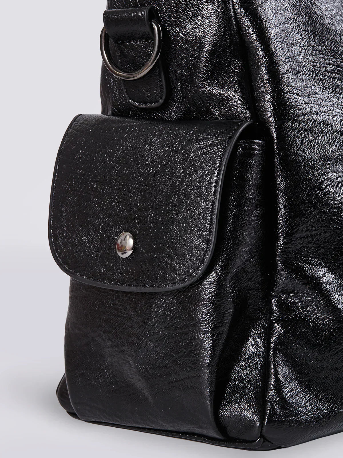 Borsa a Tracolla Donna in Pelle con Zip Dettagli