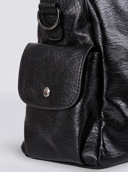 Borsa a Tracolla Donna in Pelle con Zip Dettagli