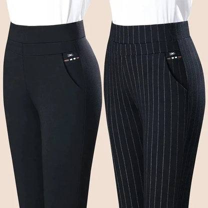 Pantaloni Jogging Donna in Tessuto Stretch Lunghezza Lunga