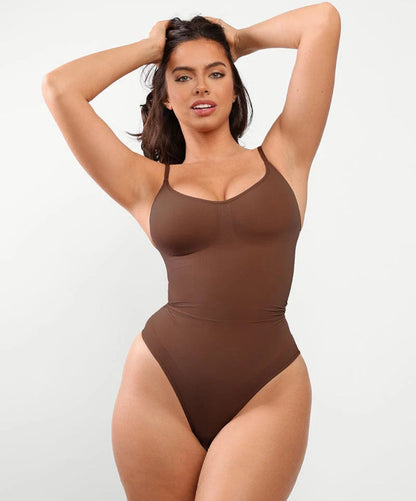 Body Donna Monopezzo Schiena Chiusa Spalline Incrociate