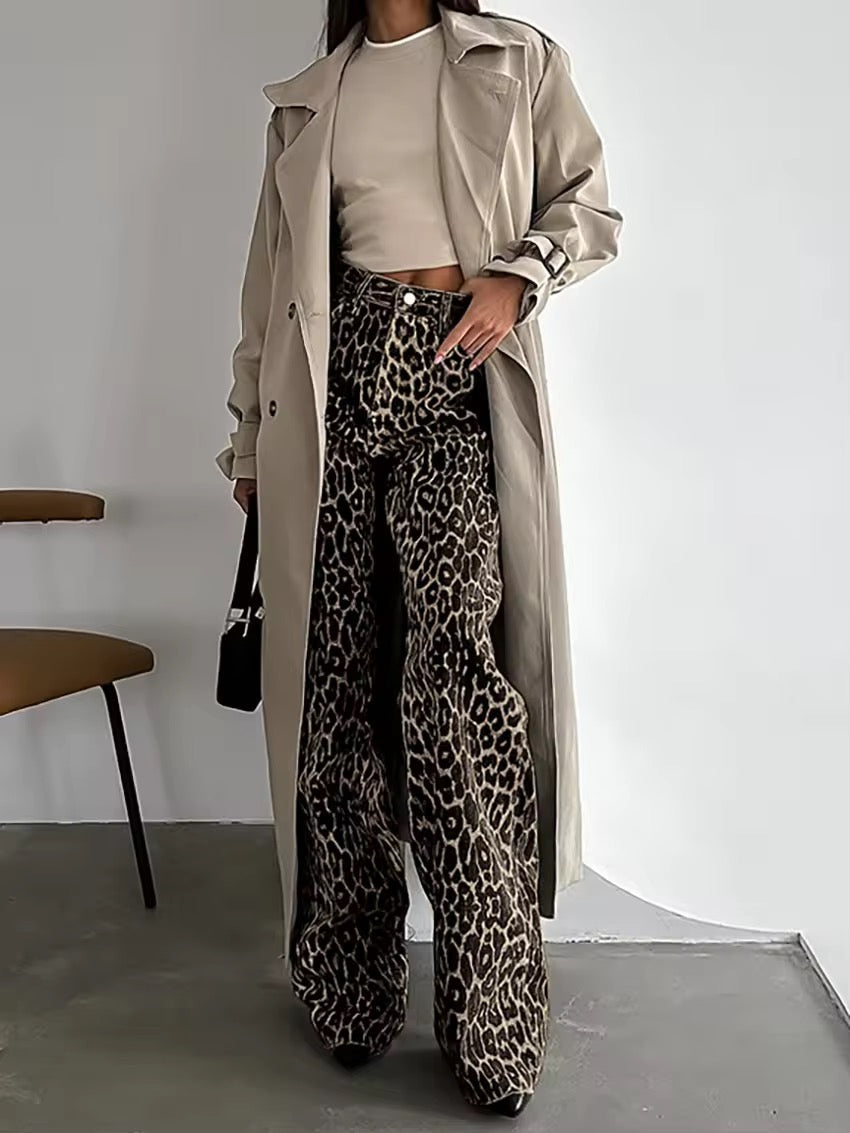 Jeans Donna Taglio Dritto Tessuto con Motivo Strutturato - Brentozzi