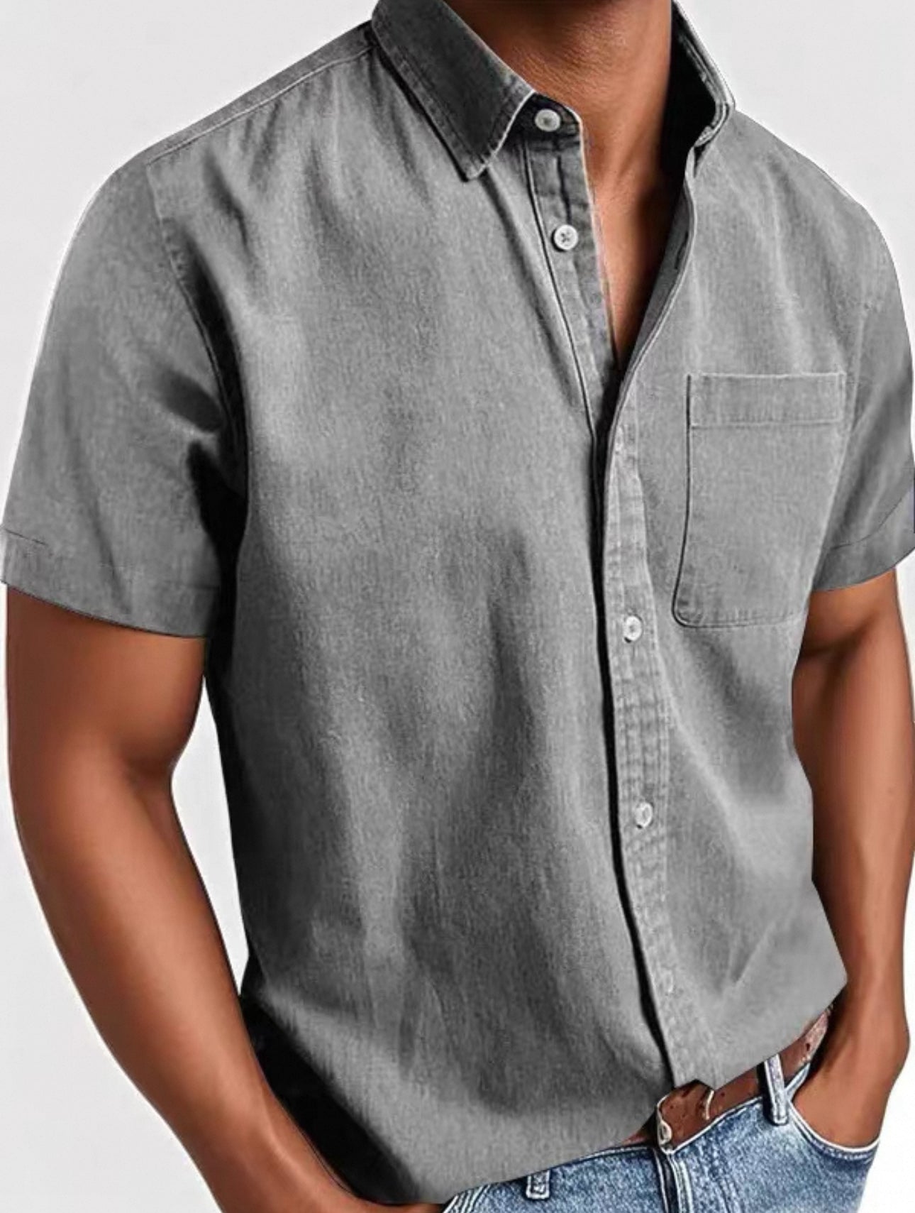 Camicia Uomo Cotone Comfort Casual