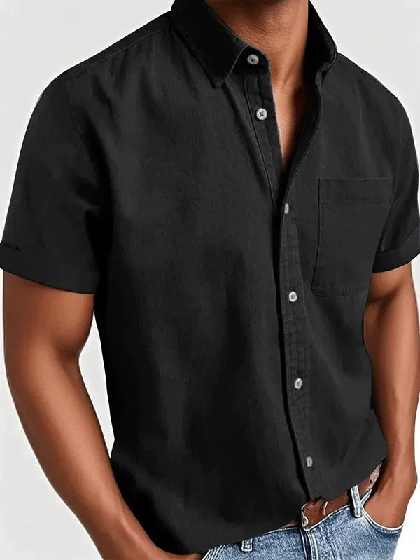 Camicia Uomo Cotone Comfort Casual