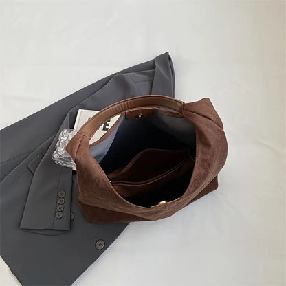 Borsa Tote Donna in Camoscio Stile Classico
