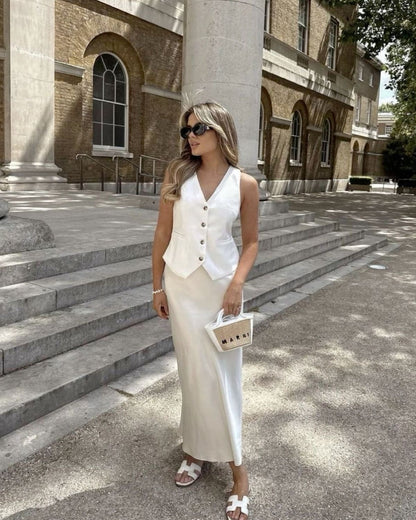 Gonna Maxi Donna con Superficie Strutturata