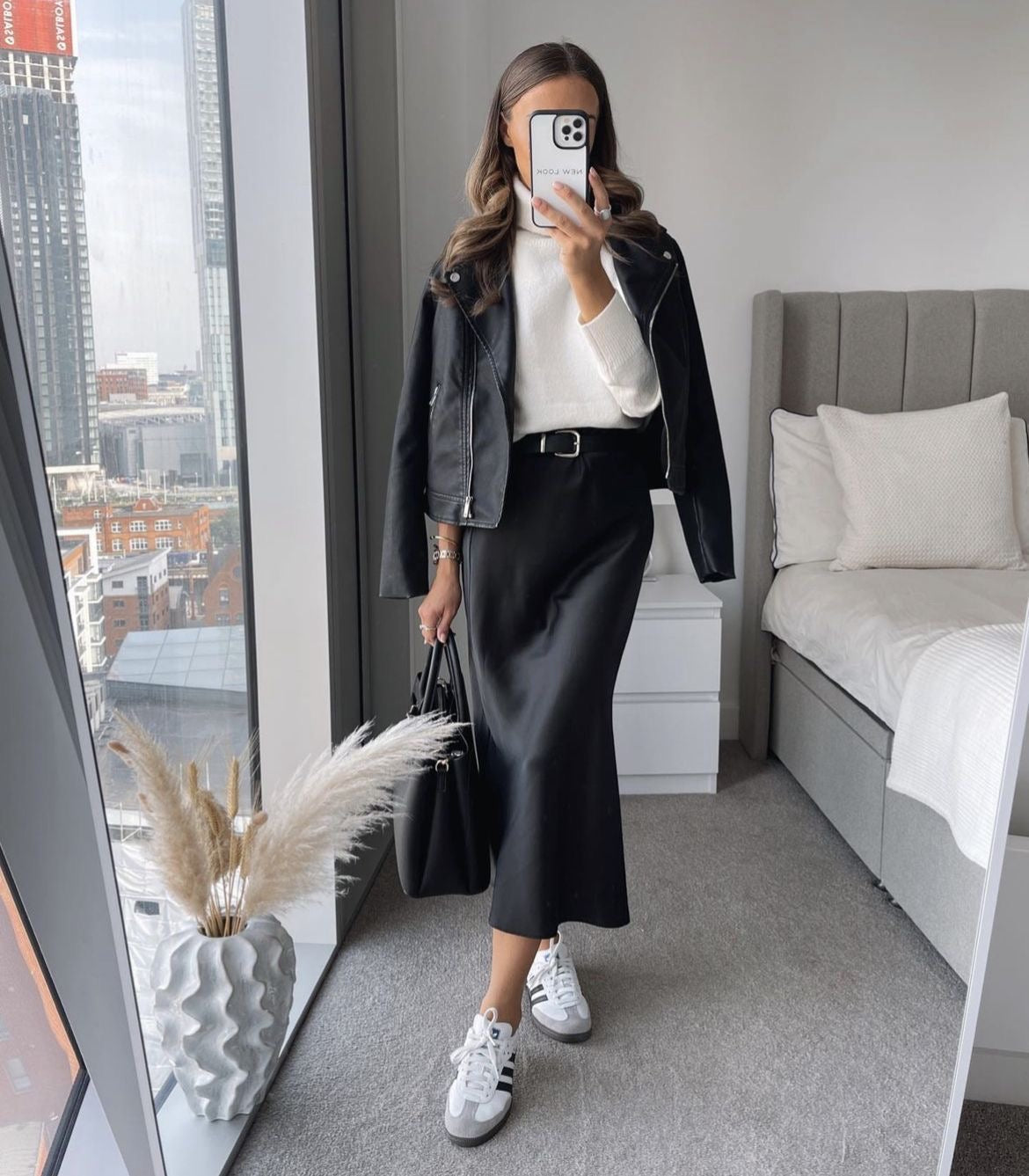 Gonna Maxi Donna con Superficie Strutturata