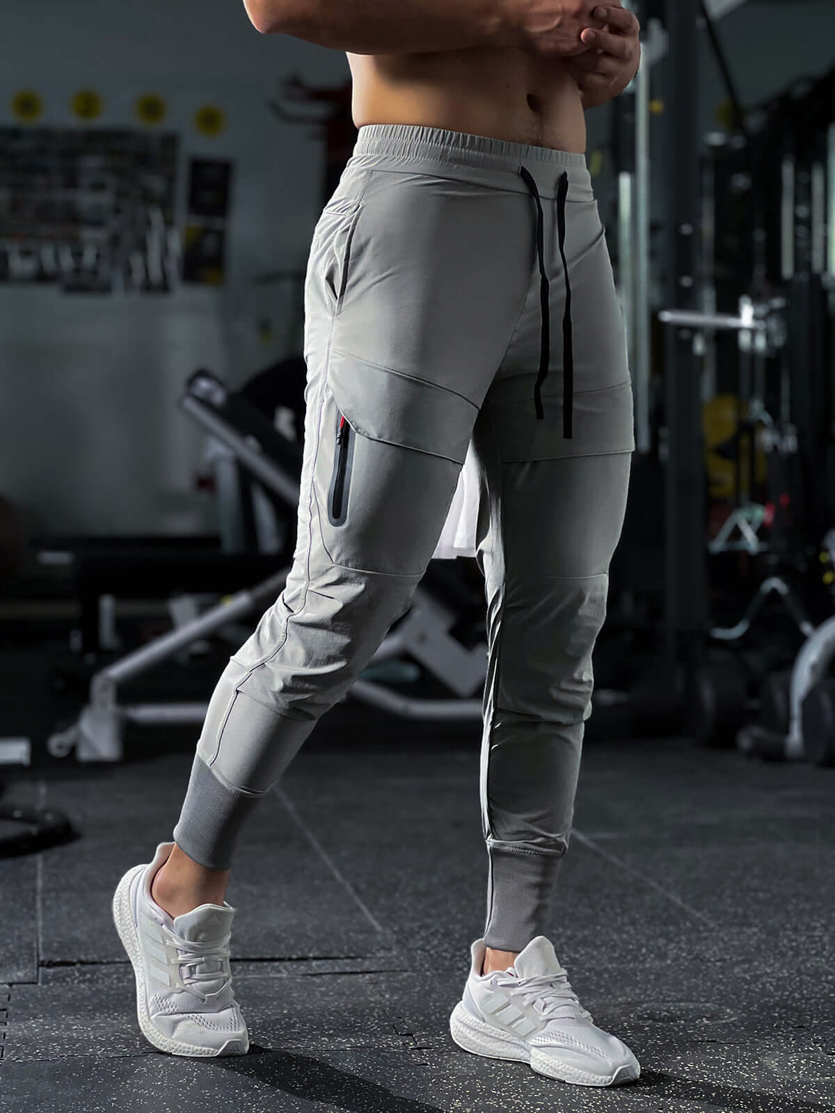Pantaloni Cargo Uomo in Tessuto Idrorepellente con Polsini Alti - Brentozzi