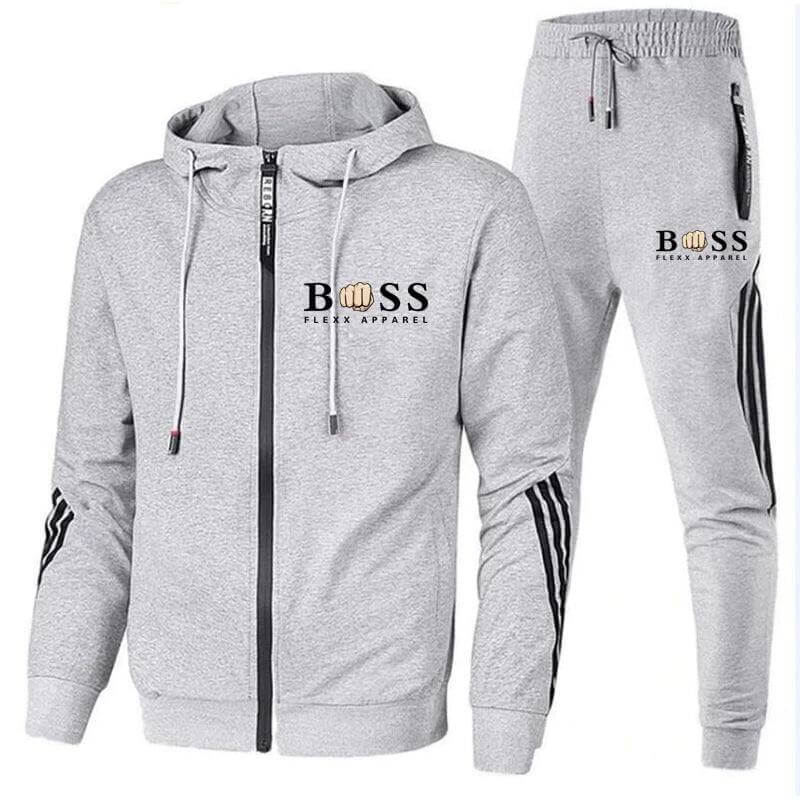Tuta Jogging Uomo Tessuto Tecnico Stile Sportivo