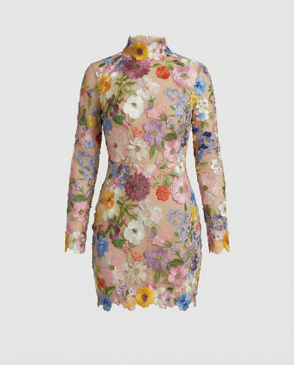 Abito Mini Donna Fantasia Floreale