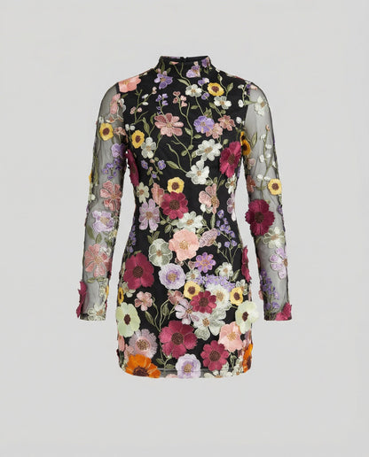 Abito Mini Donna Fantasia Floreale