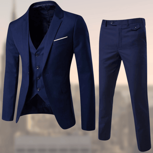 Completo Uomo Tre Pezzi Blazer Gilet e Pantaloni Formale - Brentozzi