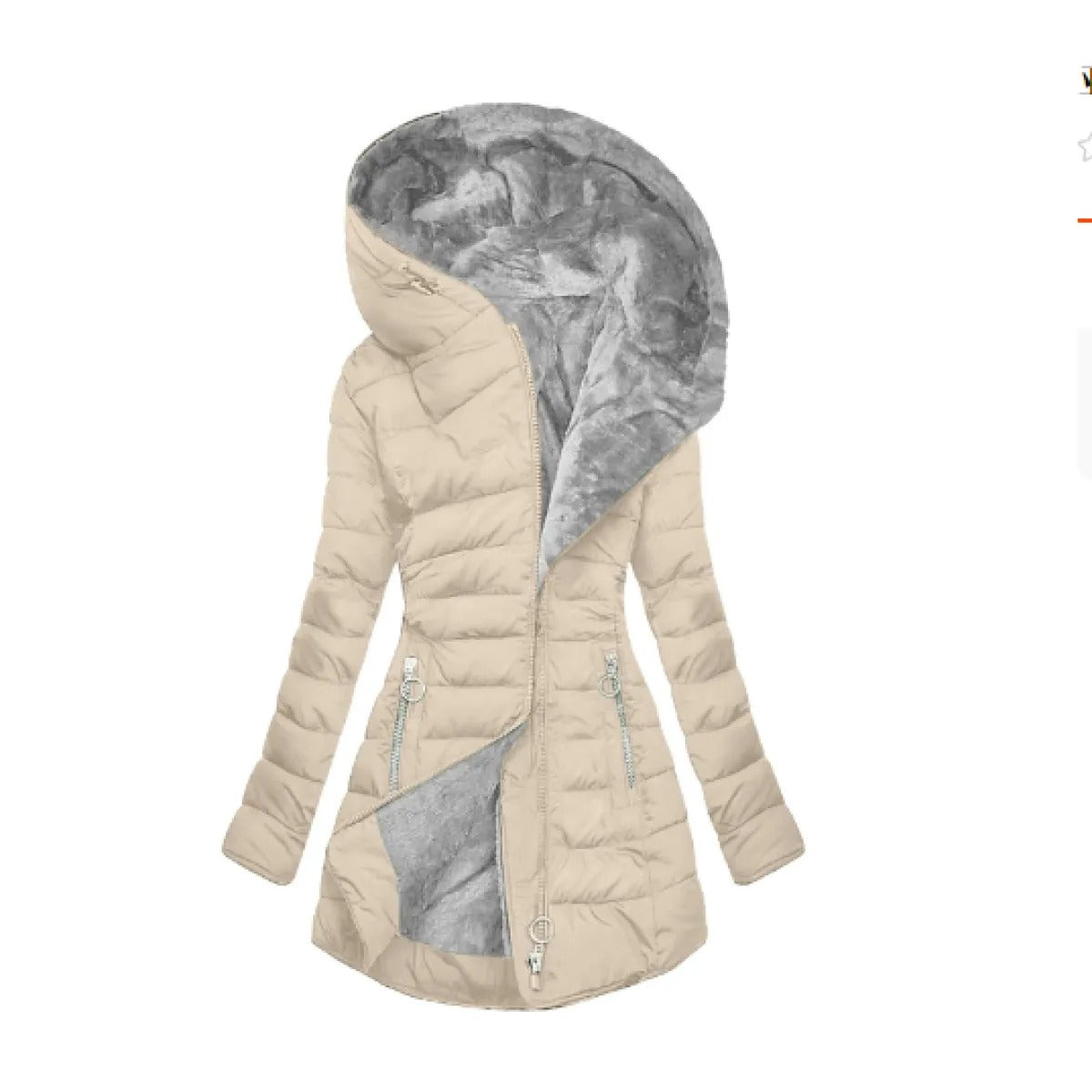 Giacca Donna in Pile Imbottita Casual Calda Invernale - Brentozzi