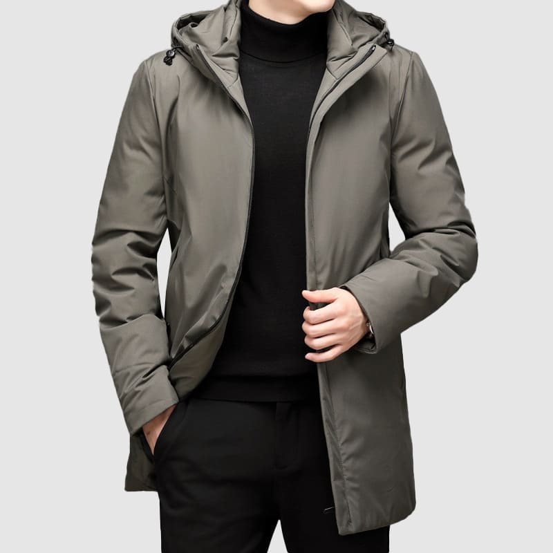 Parka Uomo Lungo con Tasche Multiple Caldo e Moderno - Brentozzi