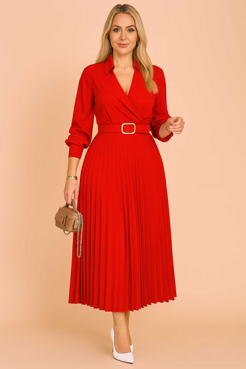 Abito Estivo Midi Donna Taglie Forti Elegante - Vesarelli