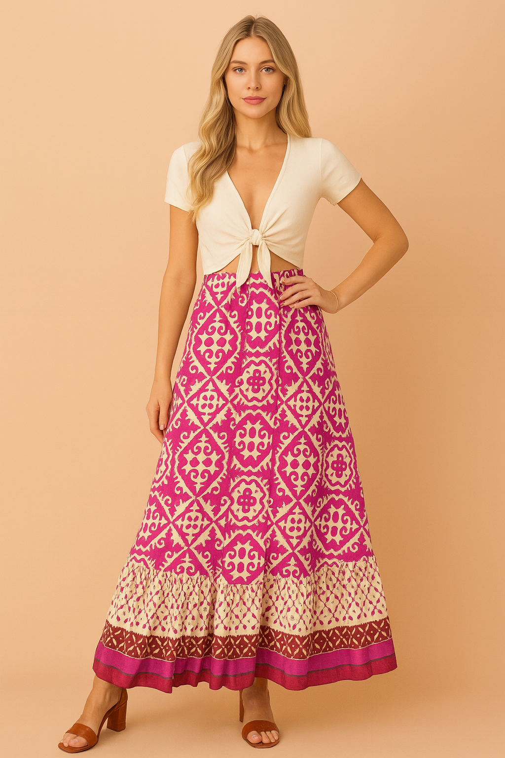 Izzy | Gonna lunga estiva in stile boho retrò 3