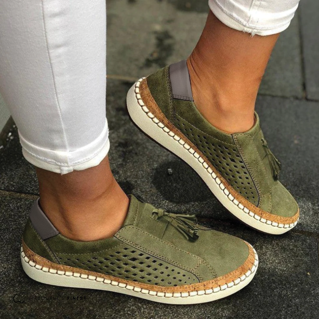 Scarpe Donna Slip-On con Zeppa Comode - Brentozzi