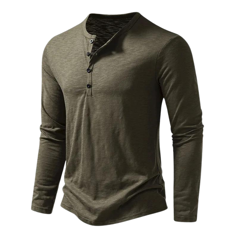 Maglia Uomo Manica Lunga Tessuto Morbido Vestibilità Comoda