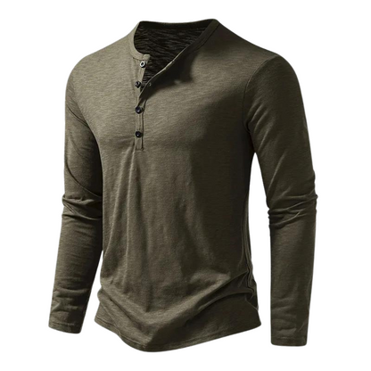 Maglia Uomo Manica Lunga Tessuto Morbido Vestibilità Comoda