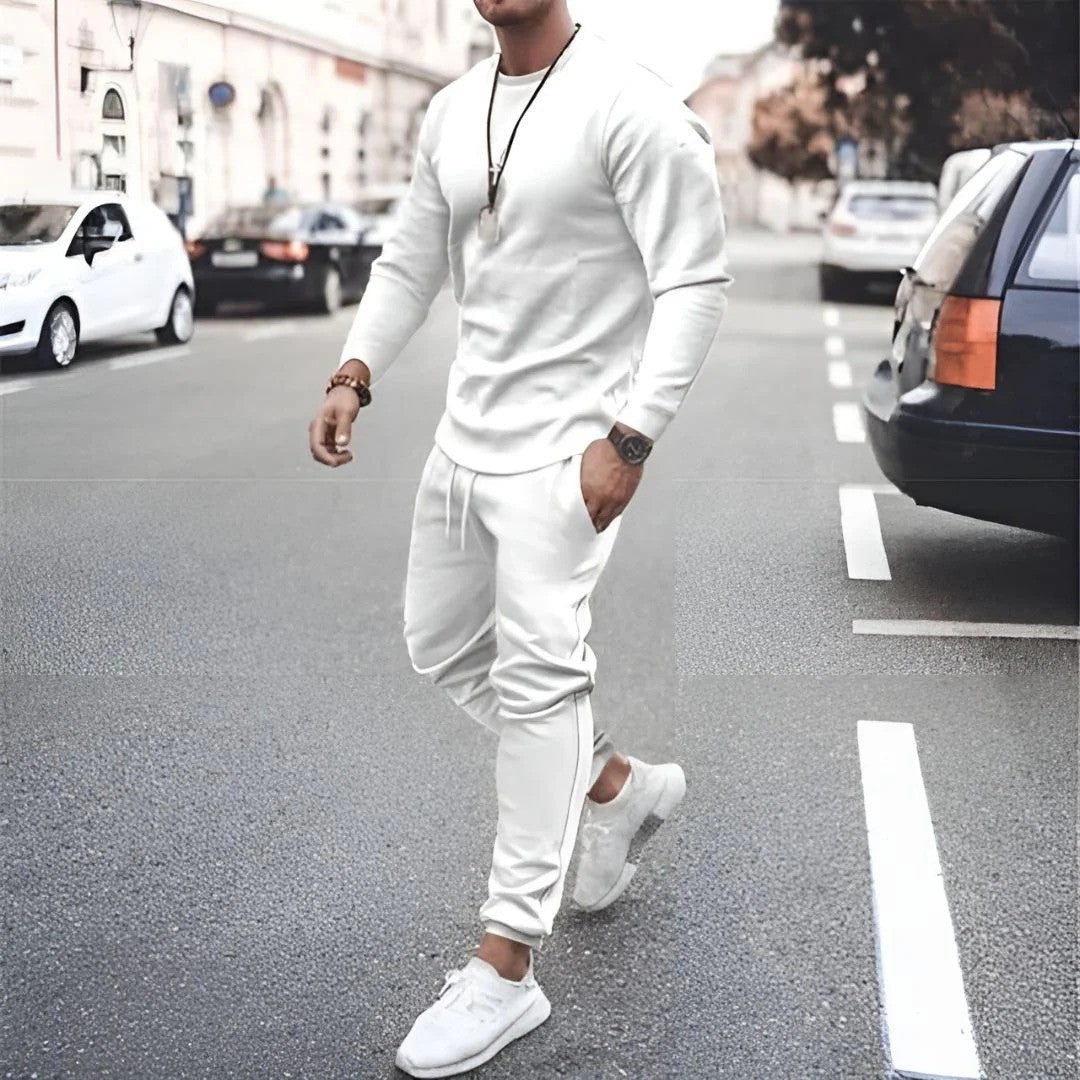 Tuta Sportiva Uomo in Tessuto Tecnico Slim Fit