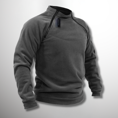 Maglione Uomo con Collo Alto e Zip sulla Spalla - Brentozzi