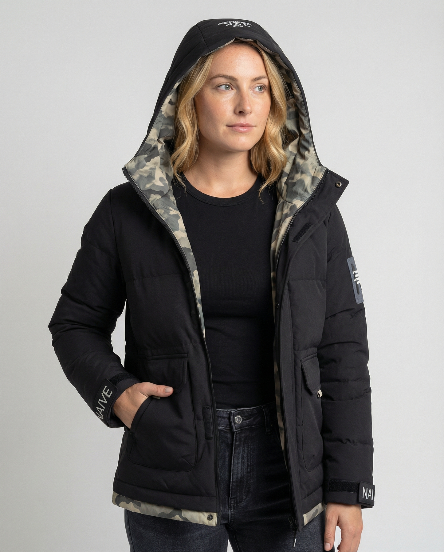Giacca Invernale Donna con Cappuccio Calda - Brentozzi