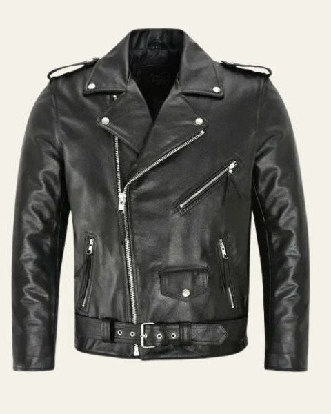 Jake | Giacca da Uomo in Similpelle Moto Biker con Cintura 1