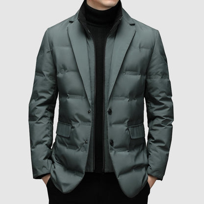 Giacca Parka Uomo Calda Elegante Vestibilità Regolare