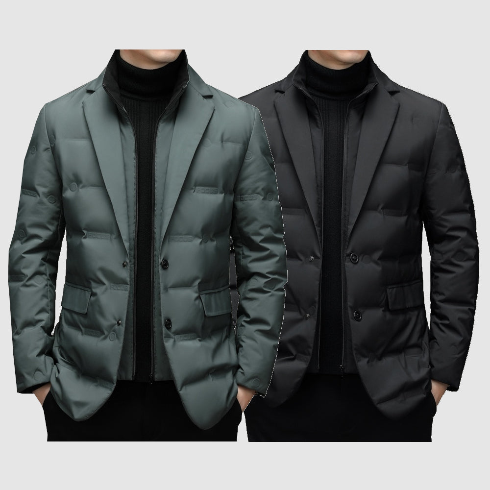 Parka Uomo Funzionale Chiusura Integrale Vestibilità Regolare