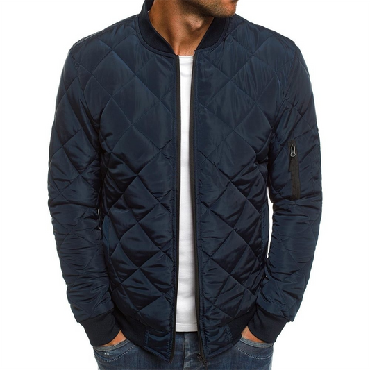 Giacca Bomber Uomo Trapuntata Zip Frontale Slim Fit - Vesarelli