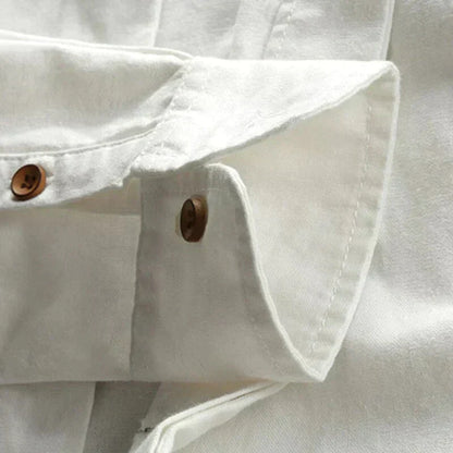 Camicia Uomo Manica Lunga Stile Giapponese