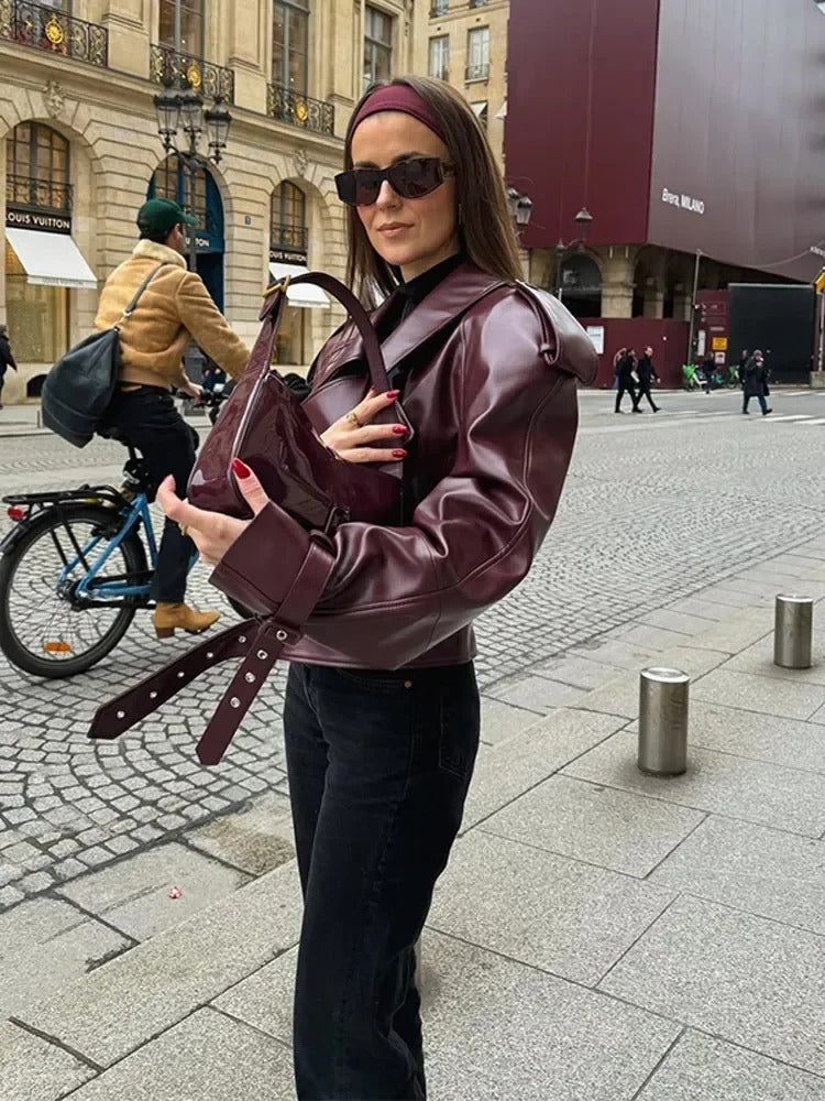 Giacca Donna con Dettagli Spalle Elegante Vestibilità