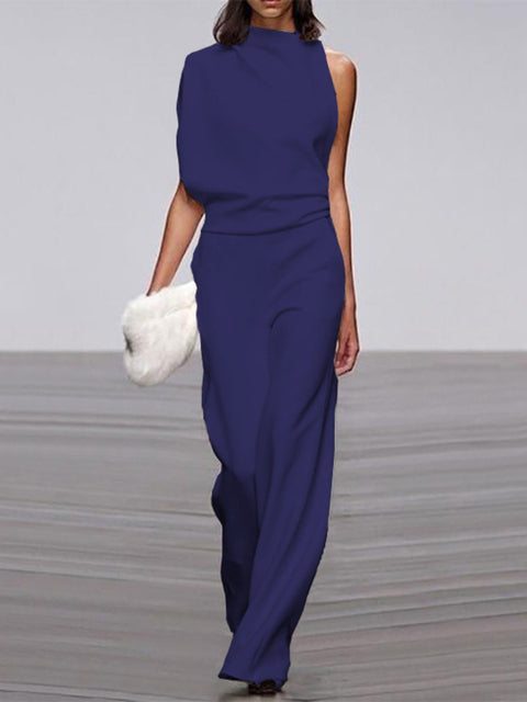 Tuta Elegante Donna Monospalla Stile Casual