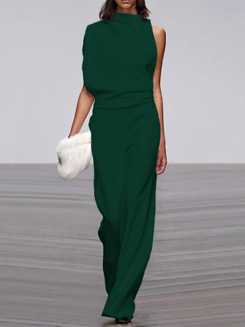 Tuta Elegante Donna Monospalla Stile Casual