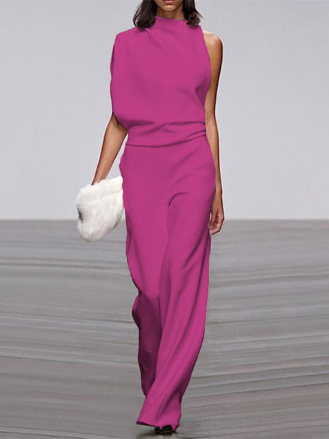 Tuta Elegante Donna Monospalla Stile Casual