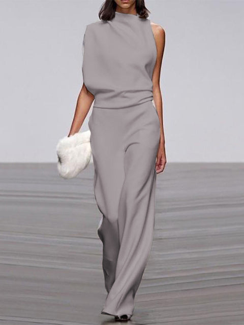 Tuta Elegante Donna Monospalla Stile Casual