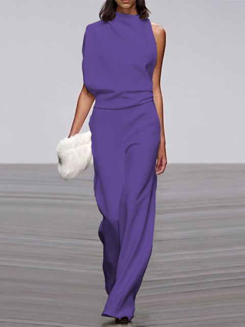 Tuta Elegante Donna Monospalla Stile Casual