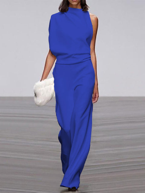 Tuta Elegante Donna Monospalla Stile Casual
