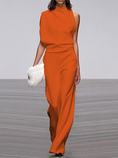 Tuta Elegante Donna Monospalla Stile Casual