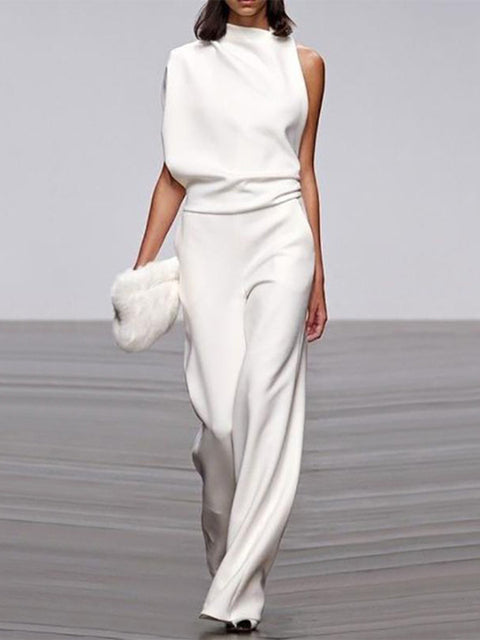 Tuta Elegante Donna Monospalla Stile Casual