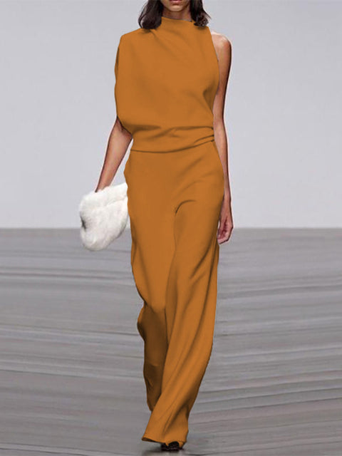 Tuta Elegante Donna Monospalla Stile Casual