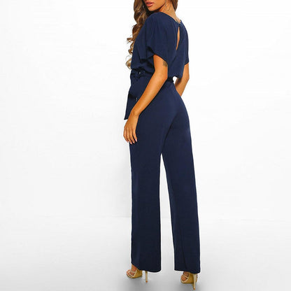 Tuta Donna Manica Corta con Cintura Slim