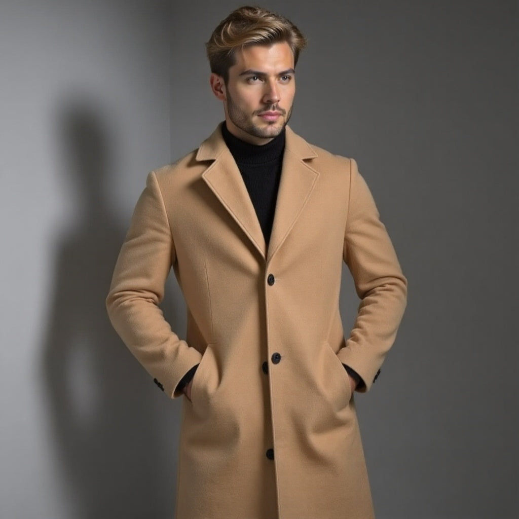 Cappotto Uomo Invernale Classico Slim Fit